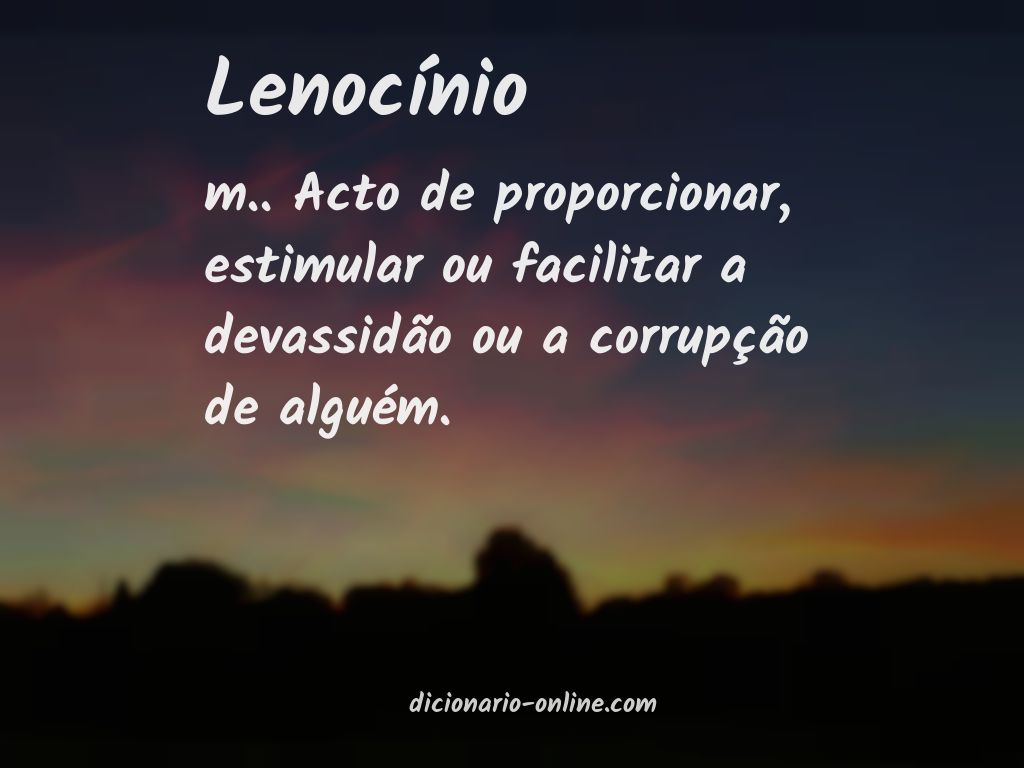 Significado de lenocínio