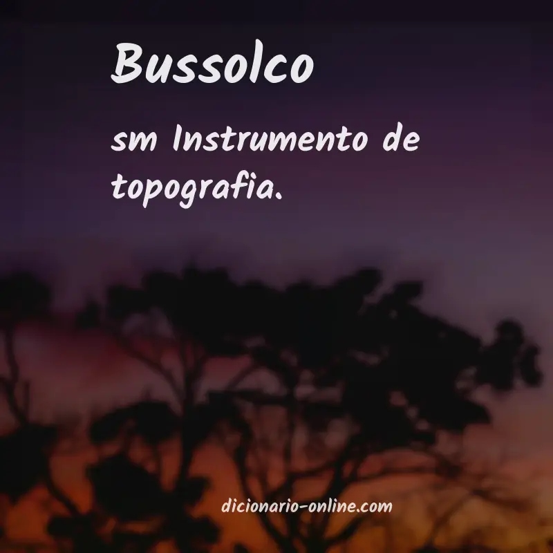 Significado de bussolco