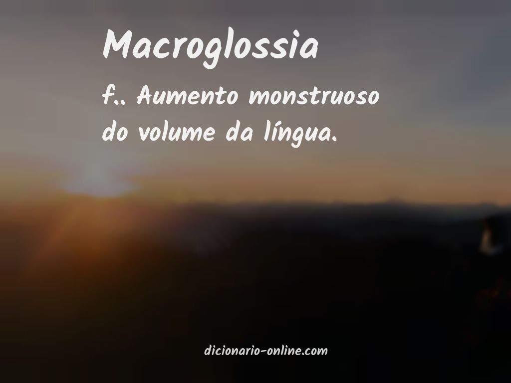 Significado de macroglossia