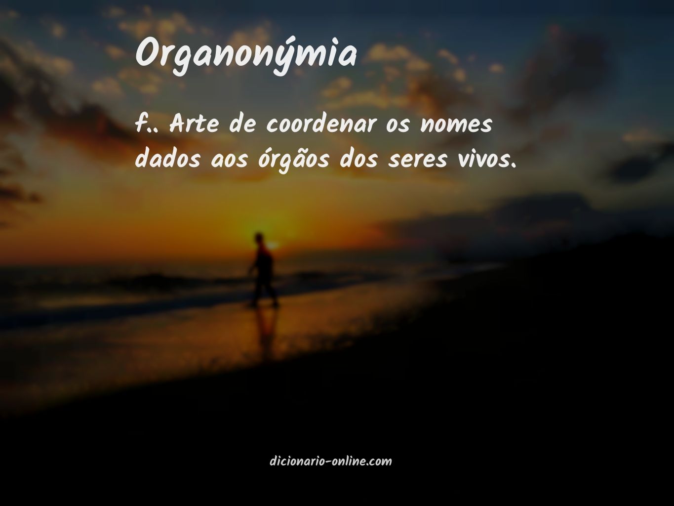 Significado de organonýmia