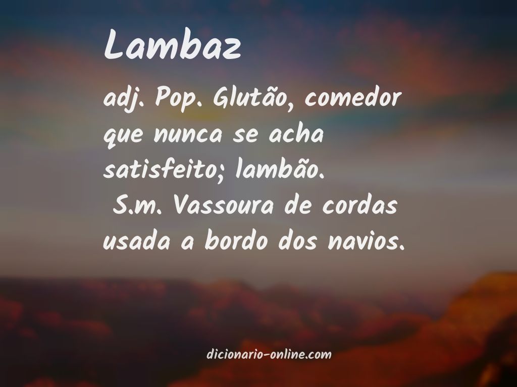 Significado de lambaz