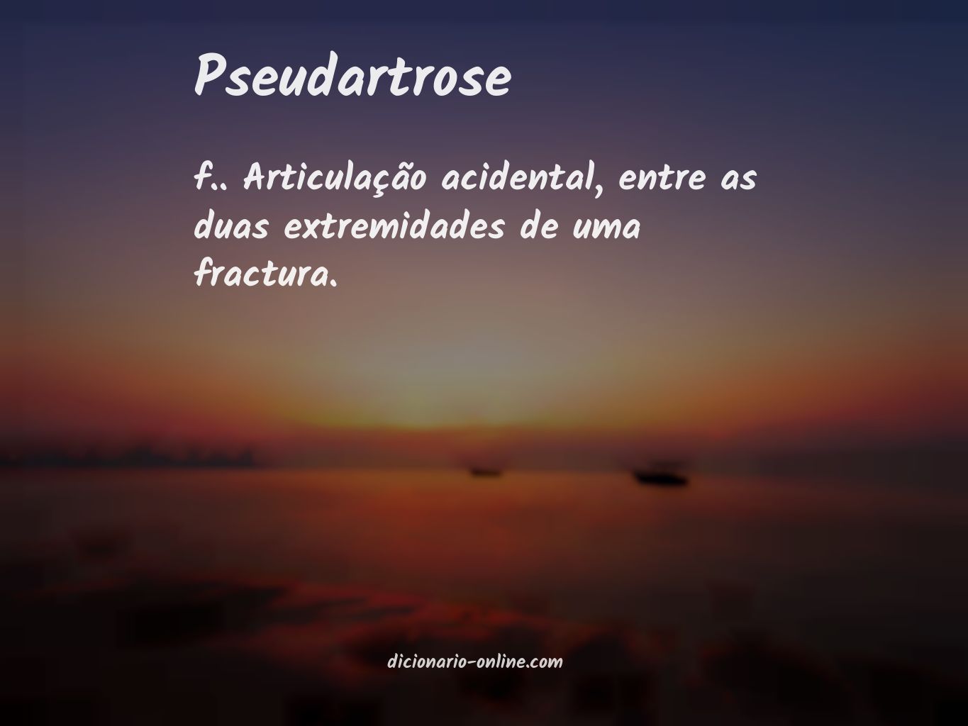 Significado de pseudartrose