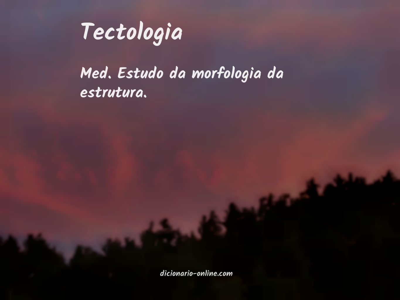 Significado de tectologia