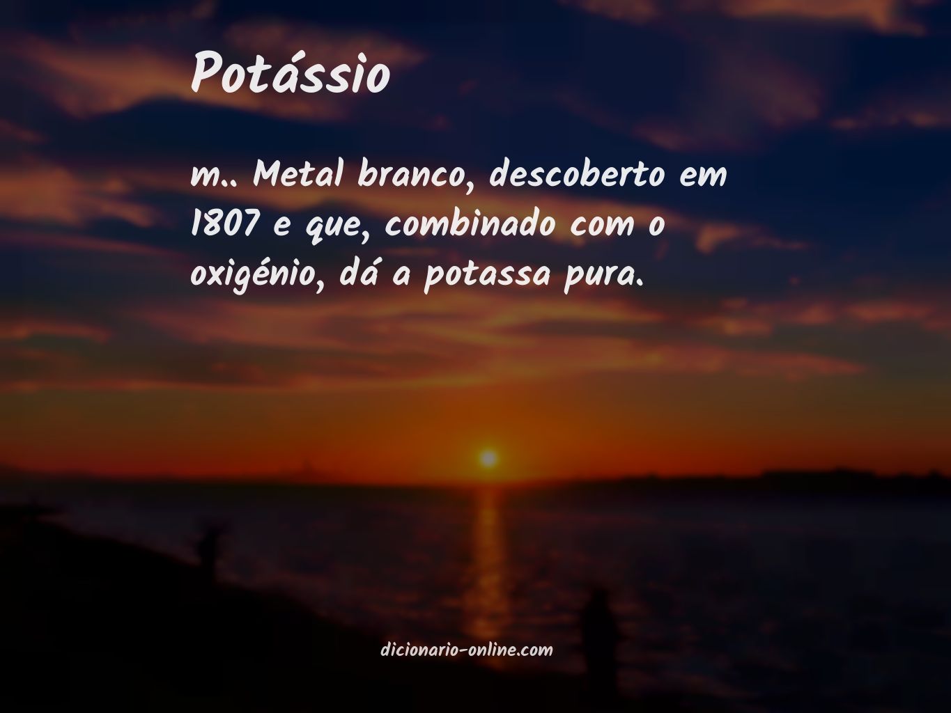 Significado de potássio