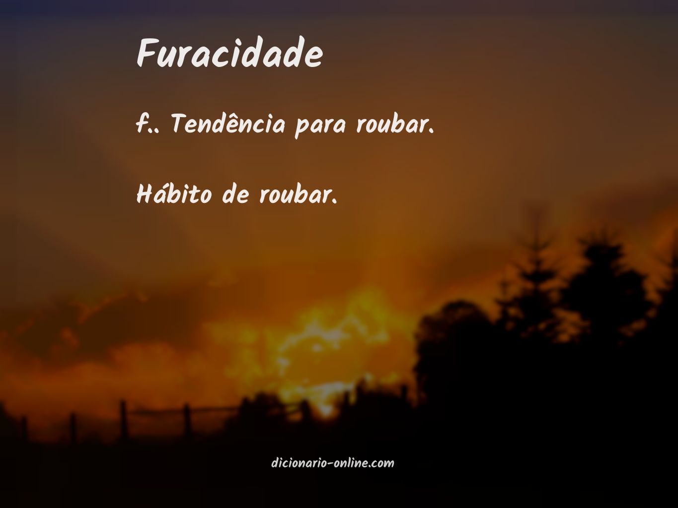 Significado de furacidade