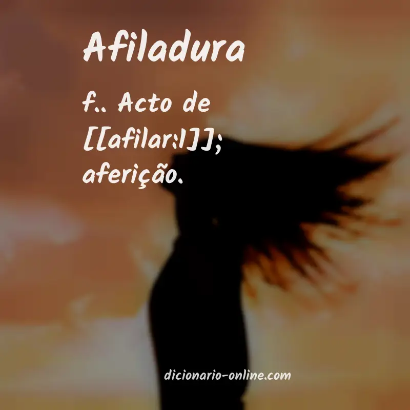 Significado de afiladura