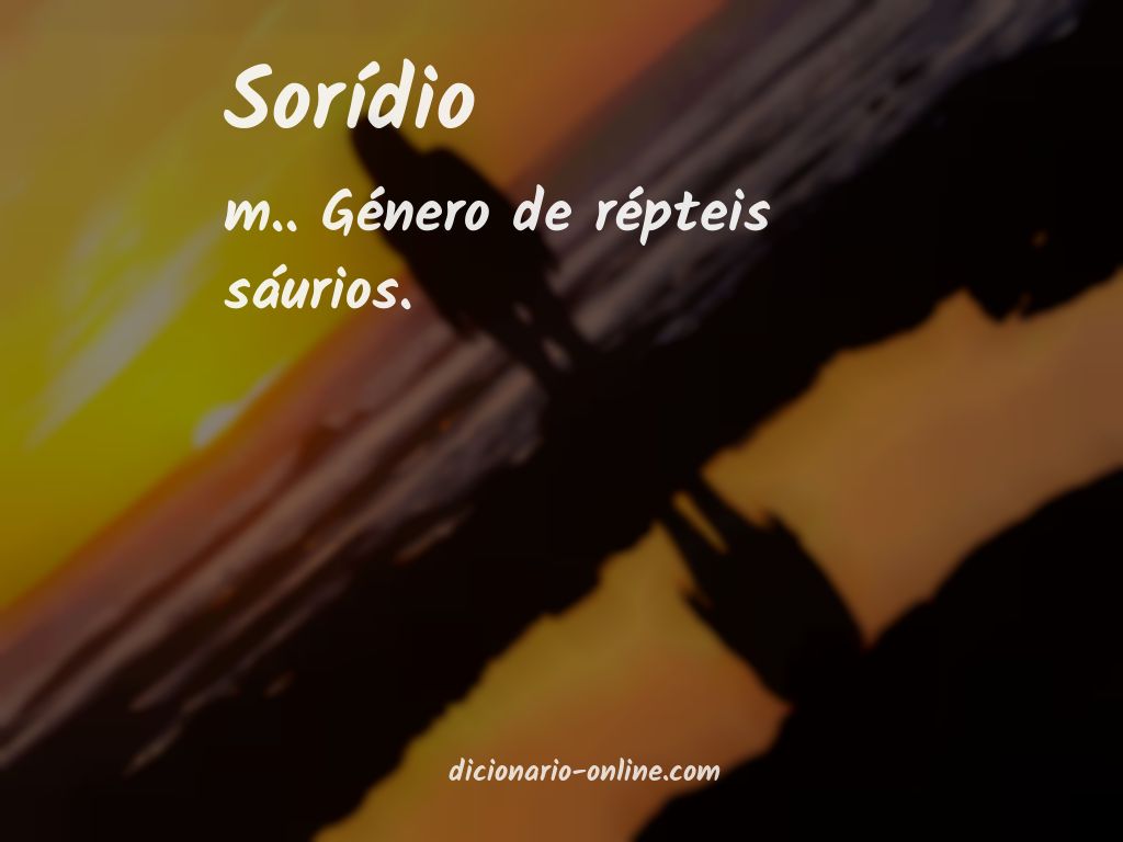 Significado de sorídio