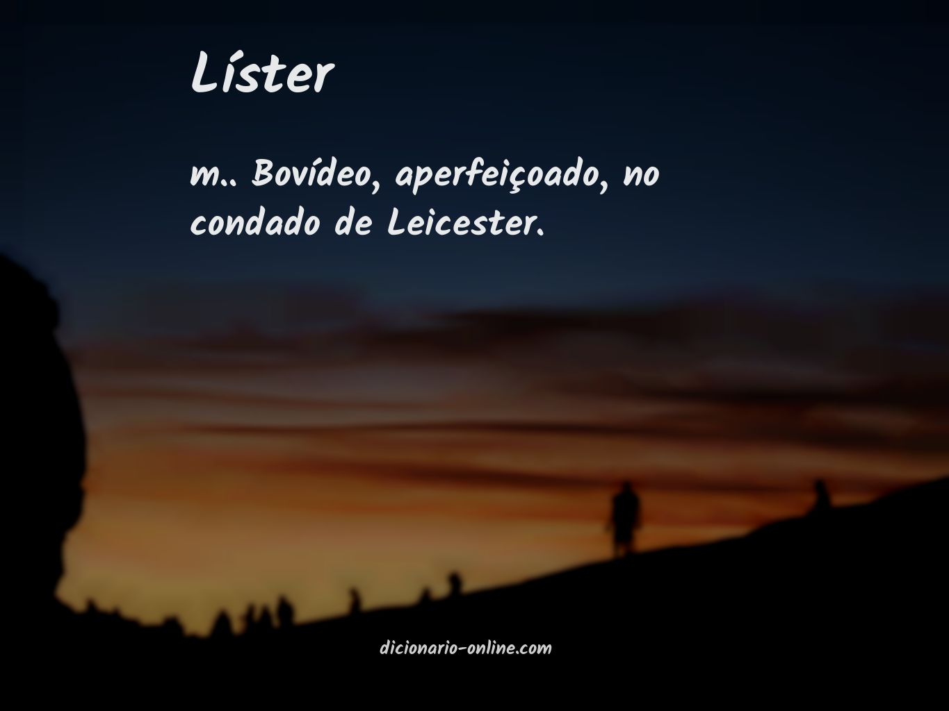 Significado de líster