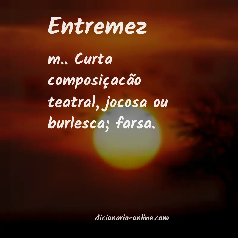Significado de entremez