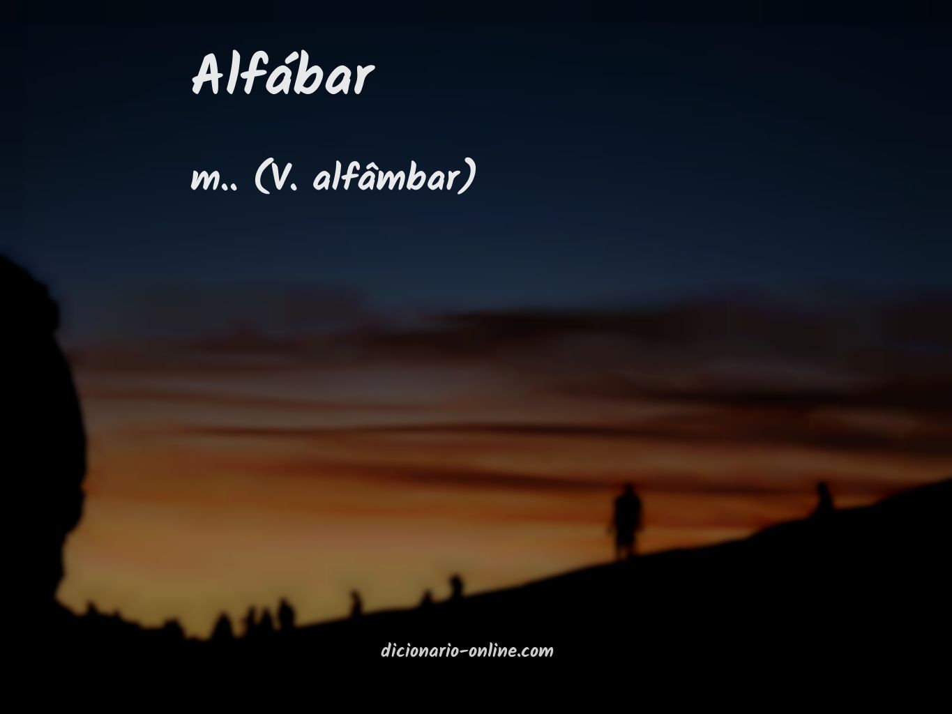 Significado de alfábar