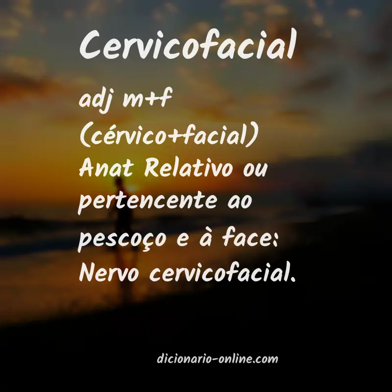 Significado de cervicofacial