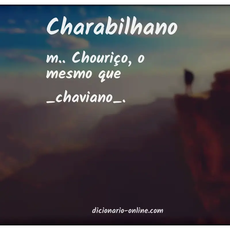 Significado de charabilhano