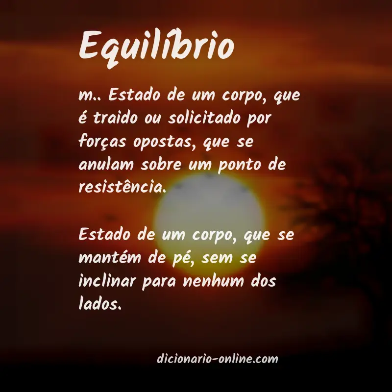 Significado de equilíbrio