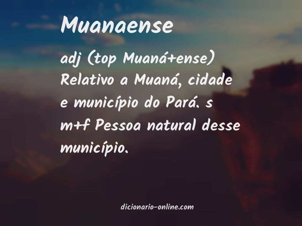 Significado de muanaense