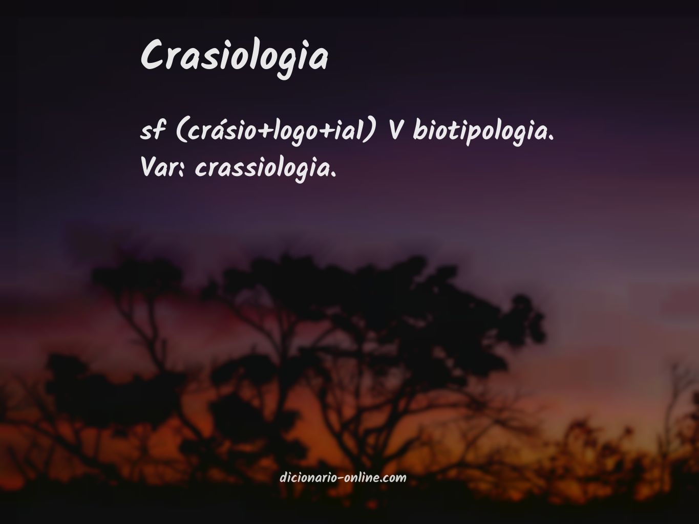 Significado de crasiologia