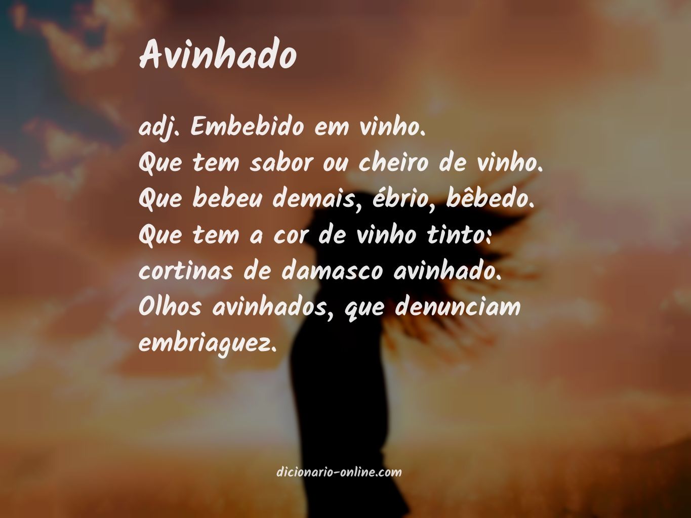 Significado de avinhado