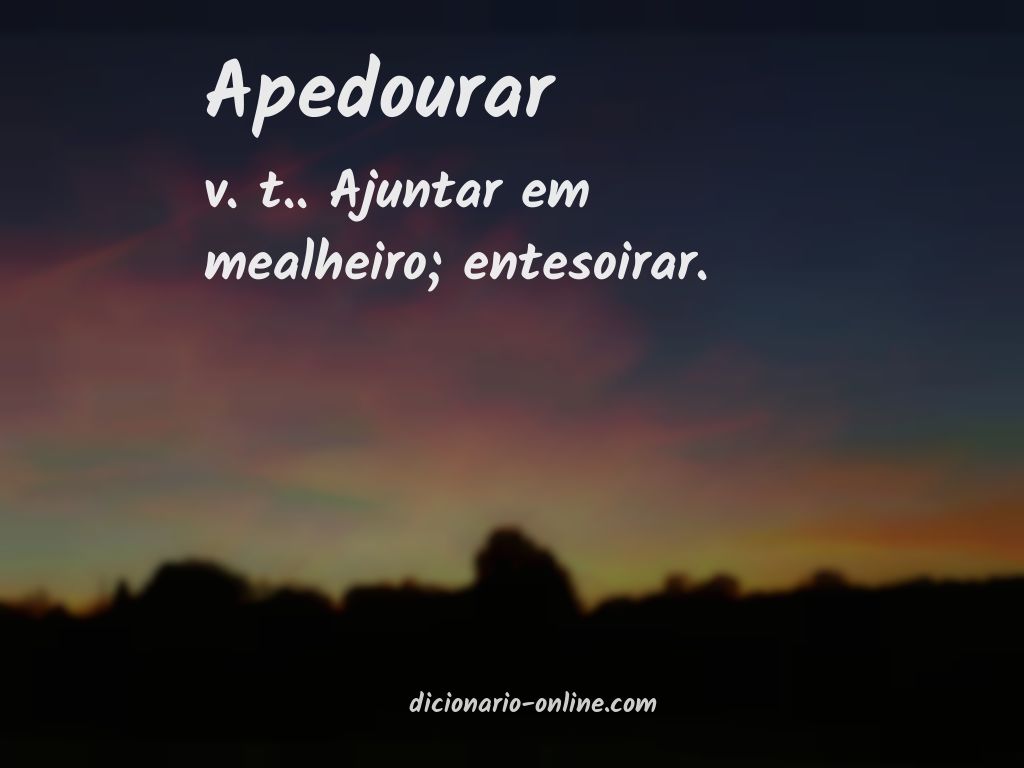 Significado de apedourar