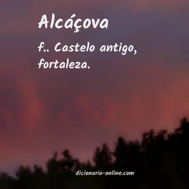 Significado de alcáçova