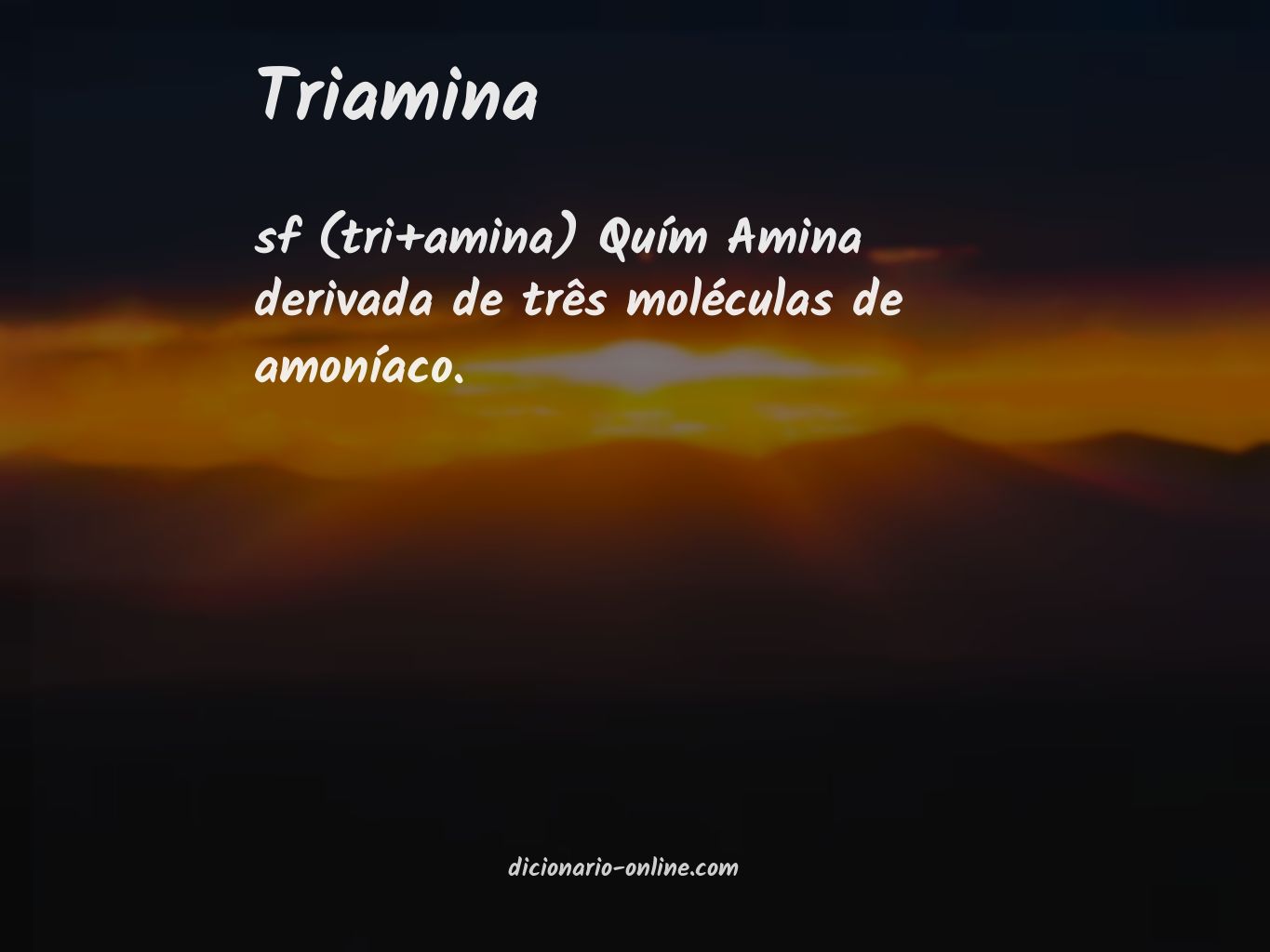 Significado de triamina