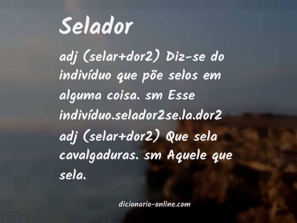 Significado de selador