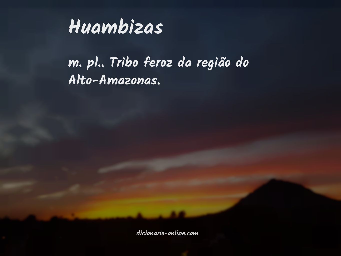 Significado de huambizas