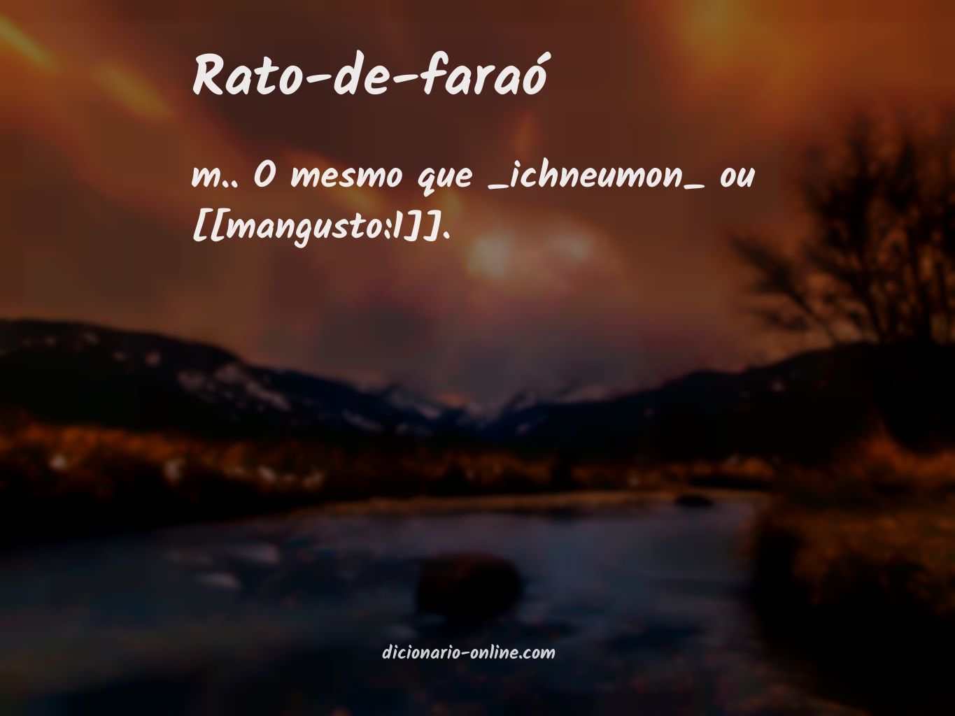 Significado de rato-de-faraó