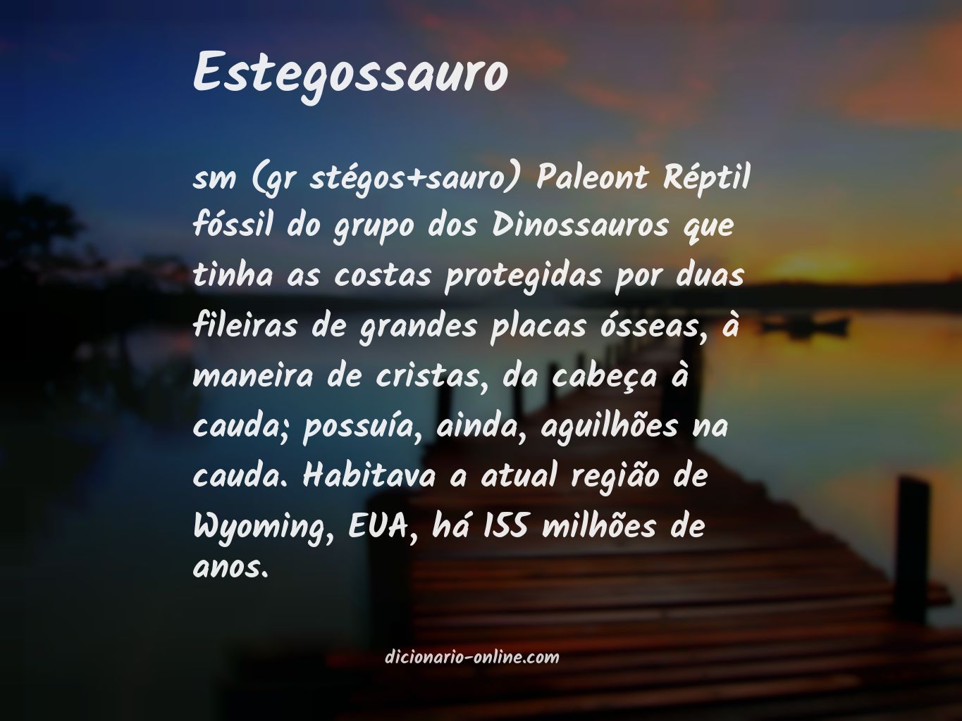 Significado de estegossauro