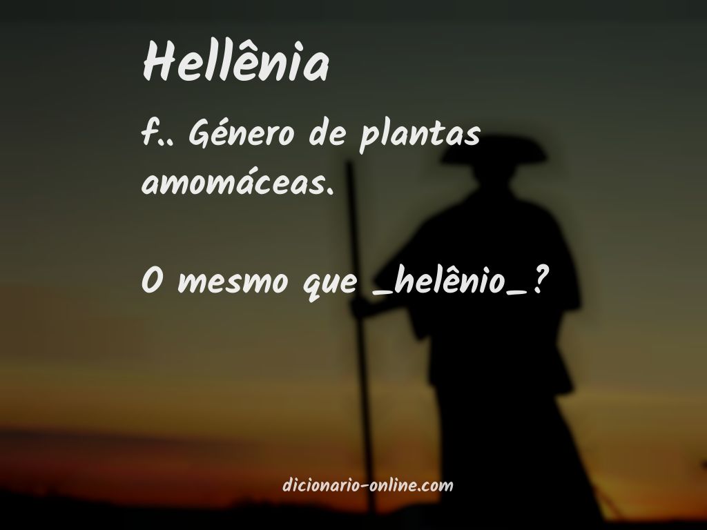 Significado de hellênia