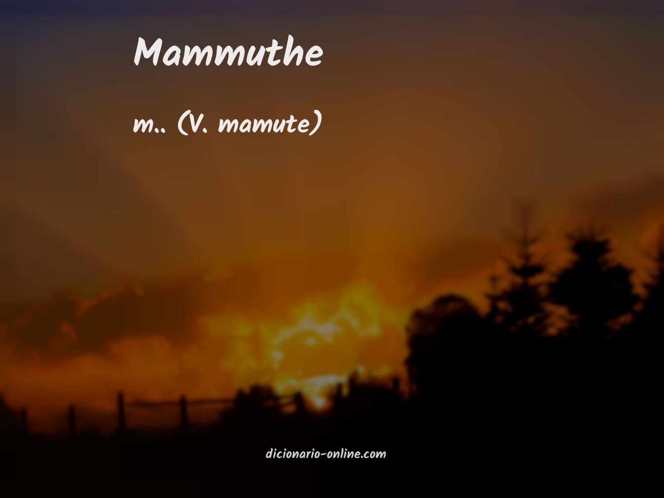 Significado de mammuthe
