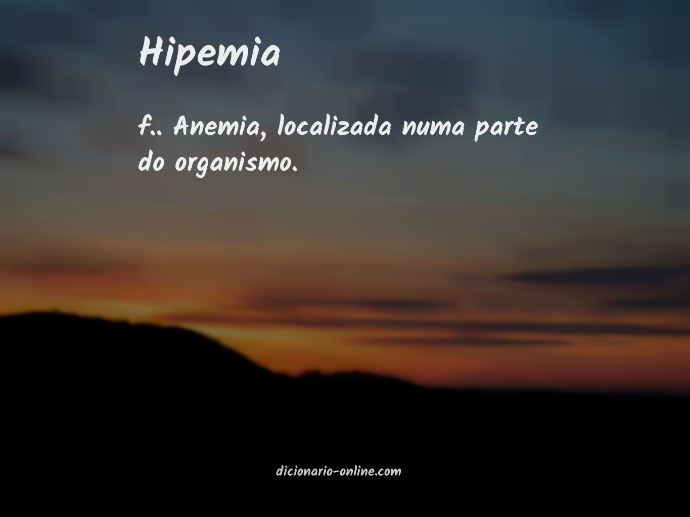 Significado de hipemia