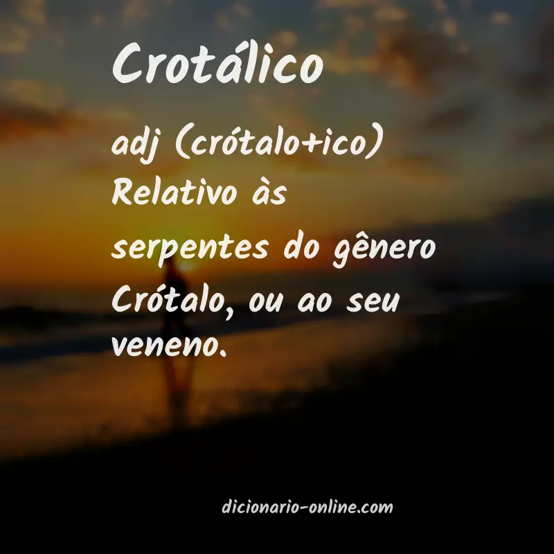 Significado de crotálico