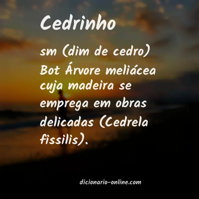 Significado de cedrinho