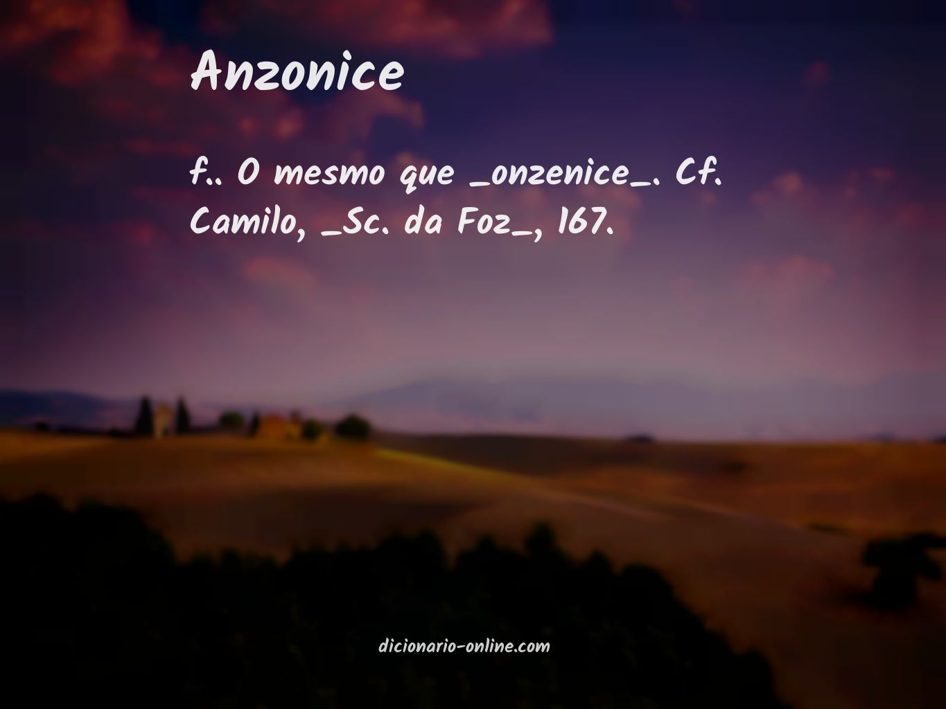 Significado de anzonice