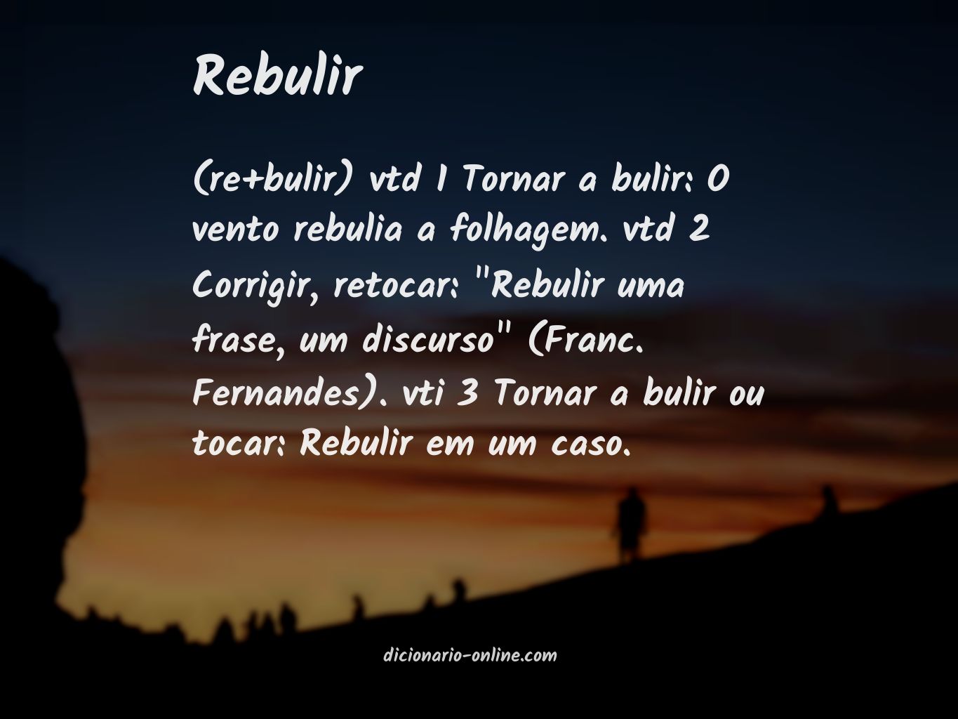 Significado de rebulir