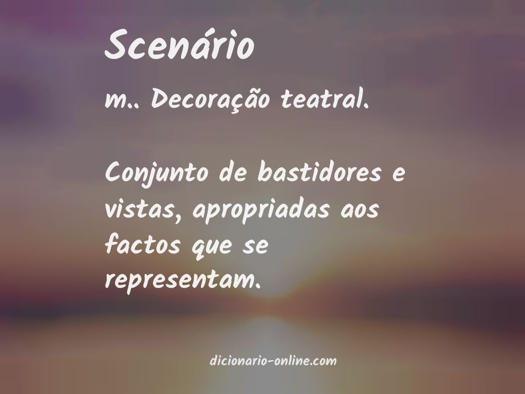 Significado de scenário