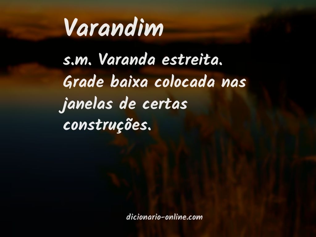 Significado de varandim