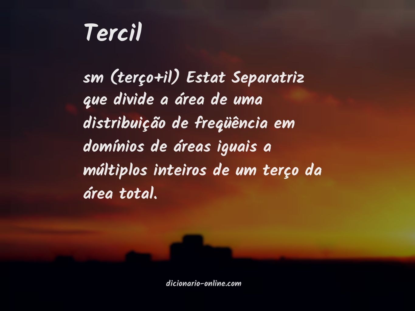 Significado de tercil