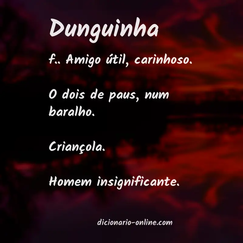 Significado de dunguinha