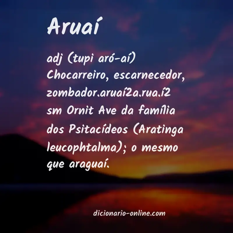 Significado de aruaí