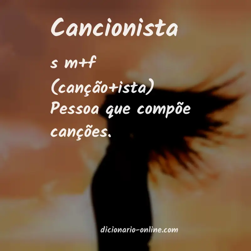 Significado de cancionista