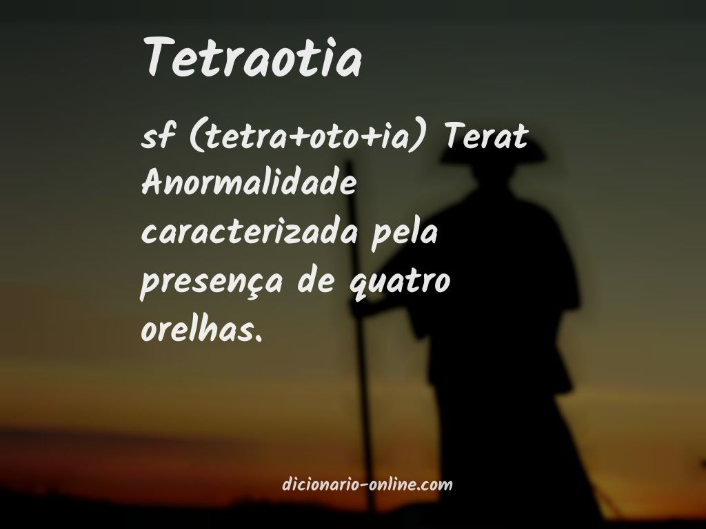 Significado de tetraotia