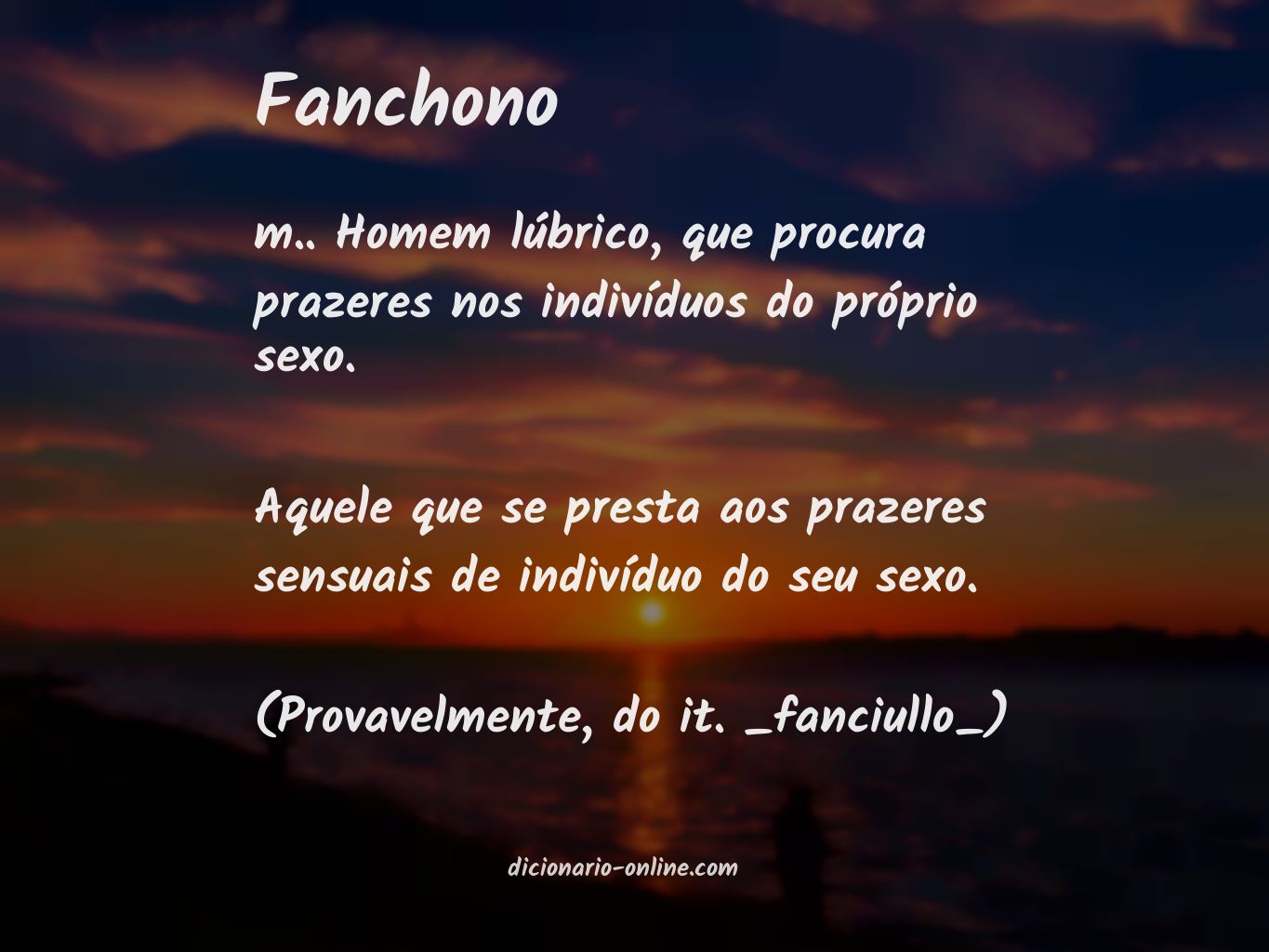 Significado de fanchono