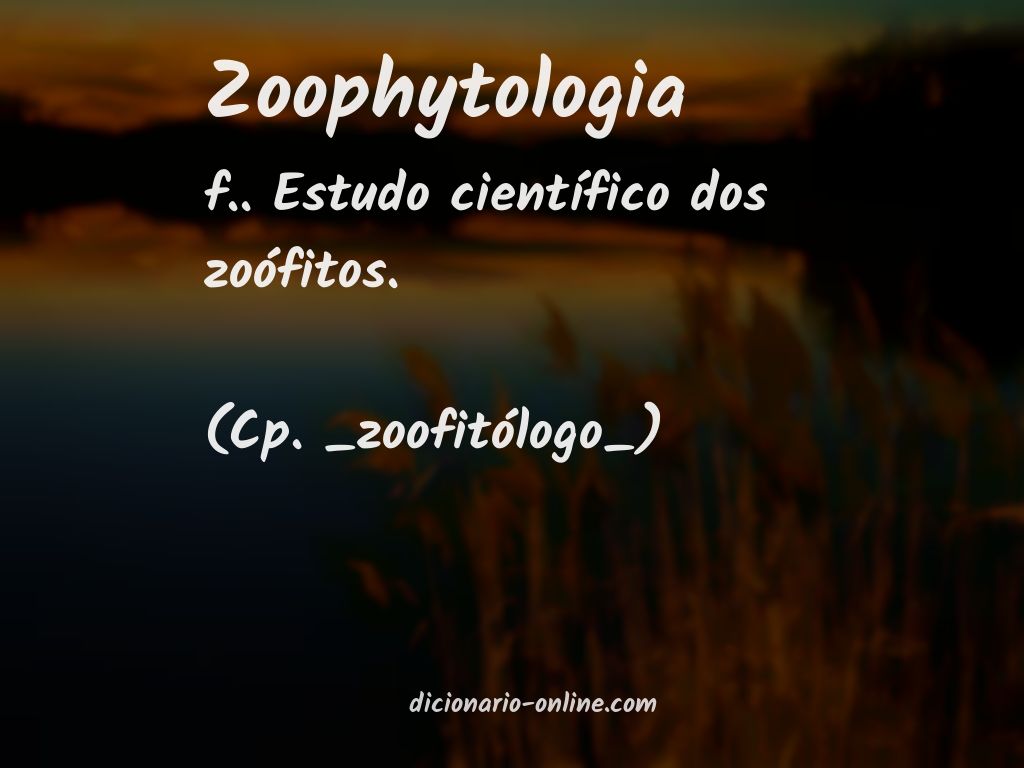 Significado de zoophytologia