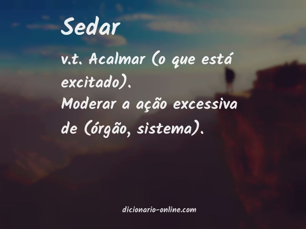 Significado de sedar