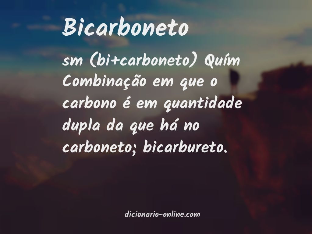 Significado de bicarboneto