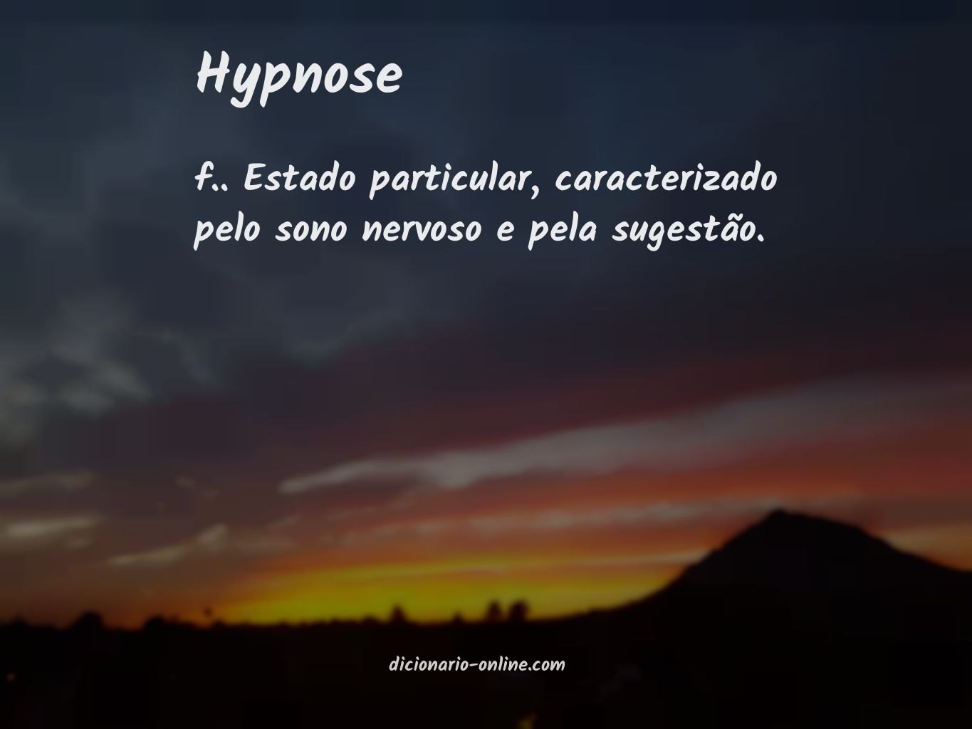 Significado de hypnose