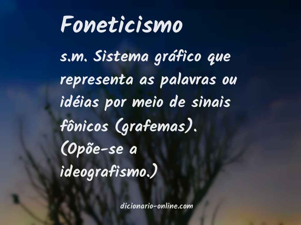 Significado de foneticismo