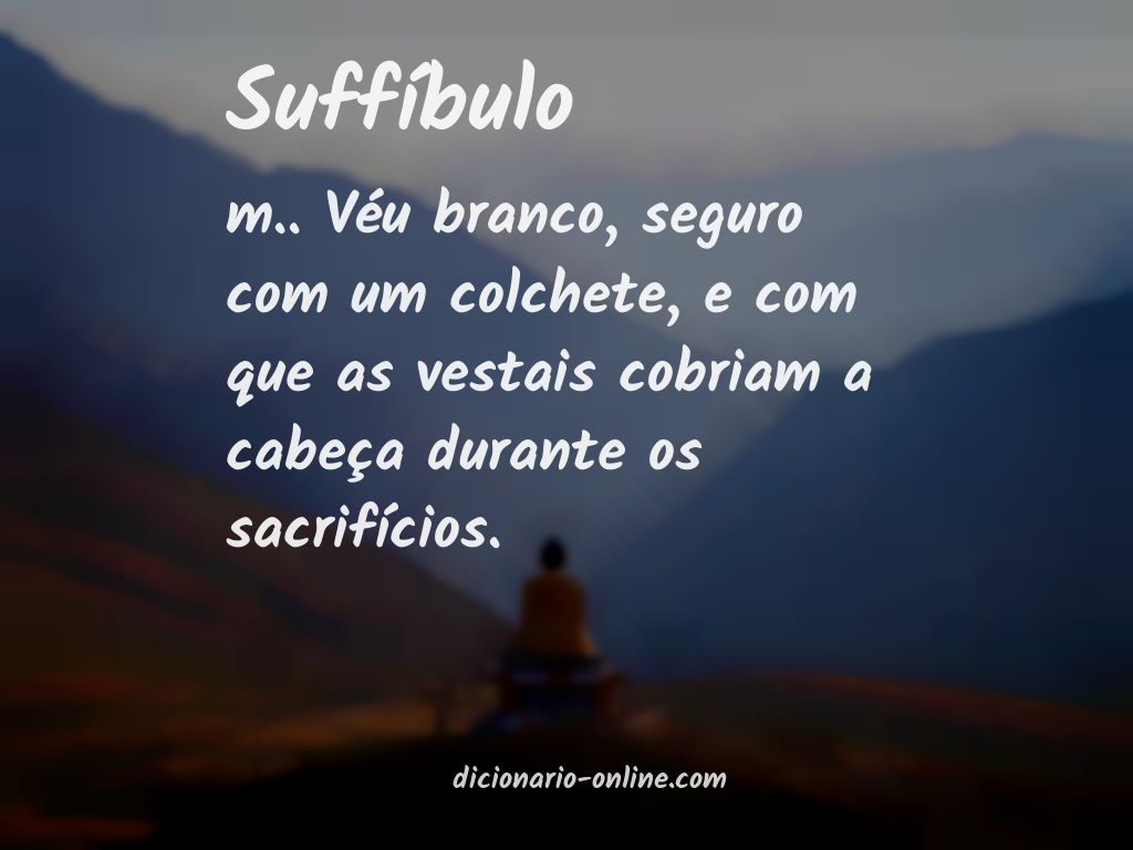 Significado de suffíbulo