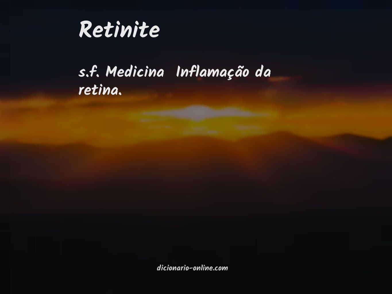 Significado de retinite