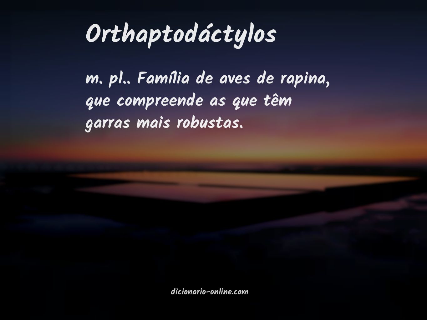 Significado de orthaptodáctylos